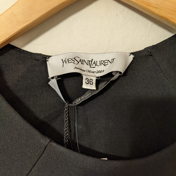 NWT 2009 Yves Saint Laurent Asymmetrical Midi Dress - Picture 10 of 10